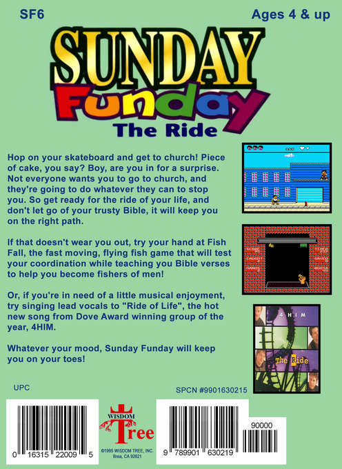Sunday Funday : The Ride (Homebrew) — Box back